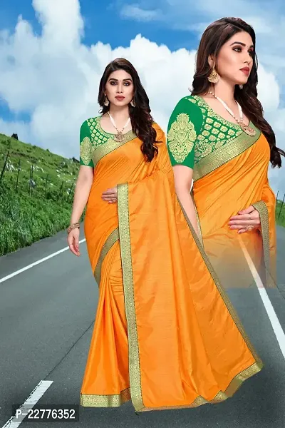 Fancy Chiffon Saree with Blouse Piece for Women-thumb0