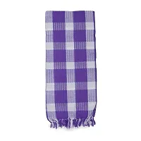 Ethazh Multicolor Checked Cotton Bath Towels Light Weight,Fast Absorption,Large Size, Combo Set Pack of 3 Pieces (75 X 150 cm)-thumb1