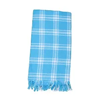 Ethazh Multicolor Checked Cotton Bath Towels Light Weight,Fast Absorption,Large Size, Combo Set Pack of 3 Pieces (75 X 150 cm)-thumb4