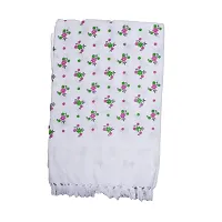 Ethazh White Printed Cotton Bath Towels Light Weight,Fast Absorption,Large Size, Combo Set Pack of 3 Pieces (75 X 150 cm)-thumb4