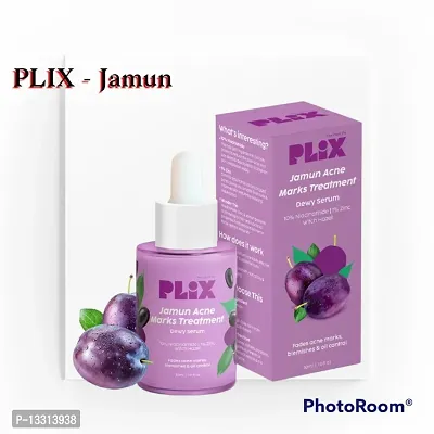 PLIX - THE PLANT FIX 10% Niacinamide Jamun Face Serum, 30ml (Pack Of 1) For Acne Marks, Blemishes,  Oil Control With 1% Zinc  Witch Hazel, Skin Clarifying Serum For Unisex With Acne-Prone Skin-thumb0