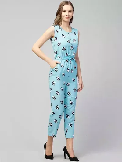 Stylish Printed Basic Jumpsuit For Women