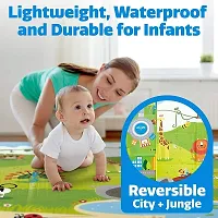 Jukkre Kid Baby Play Mat Floor Activity Happy Farm Rug Child Crawling Carpet, Double Sided Water Proof Baby Mat Carpet Baby Crawl Play Mat Kids Infant Crawling Play Mat Carpet Baby Gym Water-thumb3