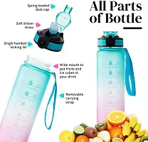 Jukkre 32oz Motivational Water Bottle with Time Maker, Leak Proof Drinking Water Bottle with Filter Layer, Make Sure You Drink Enough Water Throughout the Day for Fitness and Outdoor Sports-1-thumb2