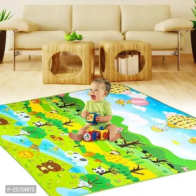 Jukkre Kid Baby Play Mat Floor Activity Happy Farm Rug Child Crawling Carpet, Double Sided Water Proof Baby Mat Carpet Baby Crawl Play Mat Kids Infant Crawling Play Mat Carpet Baby Gym Water-thumb2