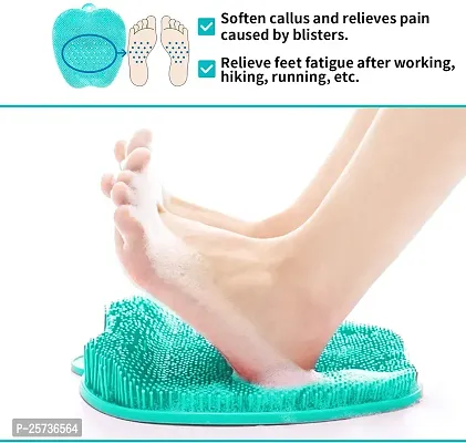 Jukkre Foot Scrubber Cleaner Massager, Shower Foot Massager Cleaner Brush with Non-Slip Suction Cups and Soft, for Foot Care, Foot Circulation  Reduces Foot Pain-thumb4