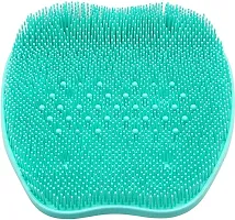 Jukkre Foot Cleaning Shower Mat, Apple Shape Scrub Massager Shower Feet Brush Deep Clean Exfoliate, Massage Brush Non-Slip Suction Cup, Feet Scrubber, Silicone Brush, Dead Skin Foot Care Massage- Green-thumb1