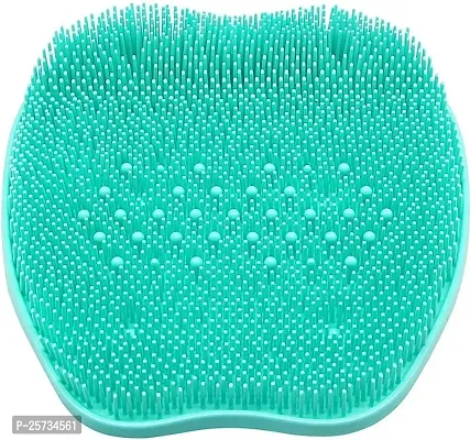 Jukkre Foot Cleaning Shower Mat, Apple Shape Scrub Massager Shower Feet Brush Deep Clean Exfoliate, Massage Brush Non-Slip Suction Cup, Feet Scrubber, Silicone Brush, Dead Skin Foot Care Massage- Green-thumb2