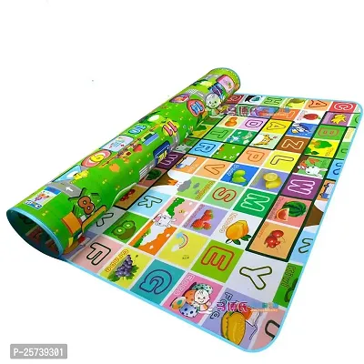 Jukkre Double Sided Water Proof Baby Mat Carpet Baby Crawl Play Mat Kids Infant Crawling Play Mat Carpet Baby Gym Water Resistant Baby Play for Babies(6 X 4 Feet) (Water Proof Baby Mat (Multicolor)-thumb0