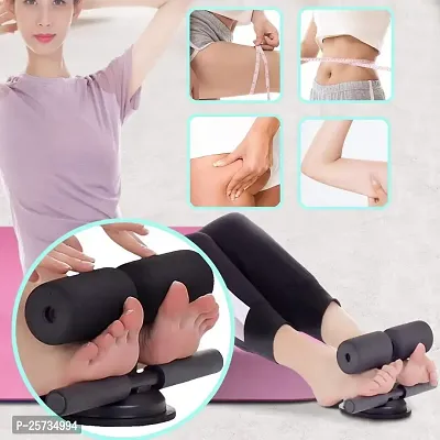 Jukkre Self-Suction Sit-ups Assistant Device Fitness Workout Sit Up Bar with Foam Padded Foot Holder Home Gym Office Abdominal Chest and arm Muscles Exercise Equipment for Men Women-thumb5