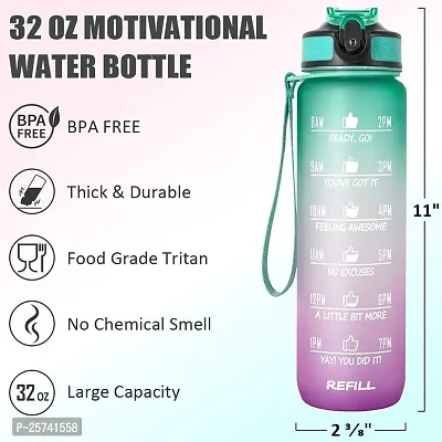 Jukkre 32oz Motivational Water Bottle with Time Maker, Leak Proof Drinking Water Bottle with Filter Layer, Make Sure You Drink Enough Water Throughout the Day for Fitness and Outdoor Sports-1-thumb4