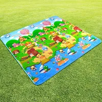 Jukkre Double Sided Water Proof Baby Mat Carpet Baby Crawl Play Mat Kids Infant Crawling Play Mat Carpet Baby Gym Water Resistant Baby Play for Babies(6 X 4 Feet) (Water Proof Baby Mat (Multicolor)-thumb4