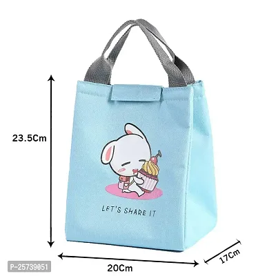 Jukkre Cartoon Lunch Box Bag for Kids Women Lunch Bags Caloric Insulated Cooler Bags Women Kids Lunch Tote Fruit Foods Container Bags Reusable  Portable (Multi)-thumb5