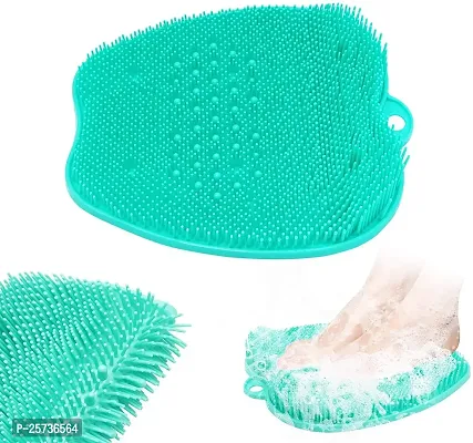 Jukkre Foot Scrubber Cleaner Massager, Shower Foot Massager Cleaner Brush with Non-Slip Suction Cups and Soft, for Foot Care, Foot Circulation  Reduces Foot Pain