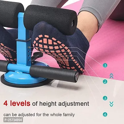 Jukkre Self-Suction Sit-ups Assistant Device Fitness Workout Sit Up Bar with Foam Padded Foot Holder Home Gym Office Abdominal Chest and arm Muscles Exercise Equipment for Men Women-thumb4