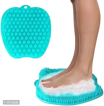 Jukkre Bath Foot Scrubber, Foot Scrubber Cleaner Massager, Shower Foot Massager Scrubber Cleaner, Foot Scrubber Bath Mat for Shower with Non-Slip Suction Cups for Dead Skin, Foot Care, Foot Massage