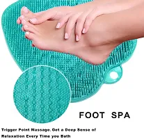 Jukkre Bath Foot Scrubber, Foot Scrubber Cleaner Massager, Shower Foot Massager Scrubber Cleaner, Foot Scrubber Bath Mat for Shower with Non-Slip Suction Cups for Dead Skin, Foot Care, Foot Massage-thumb3