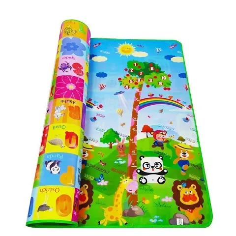 Jukkre Double Sided Water Proof Baby Mat Carpet Baby Crawl Play Mat Kids Infant Crawling Play Mat Carpet Baby Gym Water Resistant Baby Play  Crawl Mat(Large Size - 6 Feet X 4 Feet) Playmat for Babies