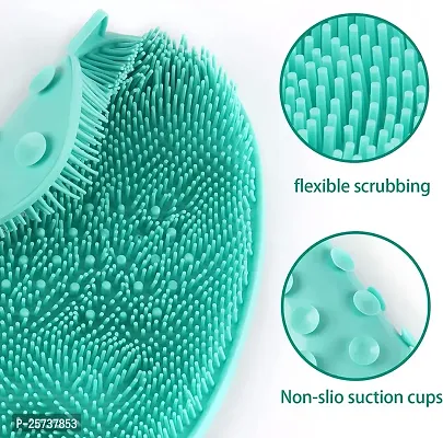 Jukkre Silicone Foot Brush Scrubber Massager Shower Foot Brush Apple Shaped with Non-Slip Suction Cups, Deep Clean Exfoliate Spa Increases Circulation, Foot Care-thumb4