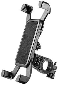 Bike Phone Mount Anti Shake And Stable Cradle Clamp With 360 Rotation Bicycle Phone Mount Bike Accessories Bike Phone Holder Black-thumb1