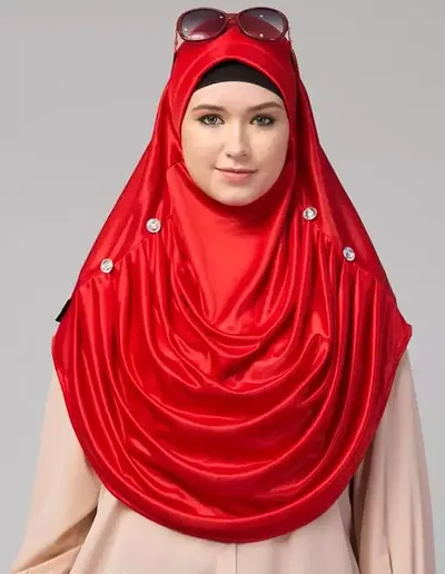 Nazneen Touch Silky Shiny Solid Hijab