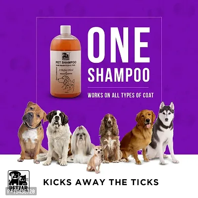 Anti Tick and Flea Control Shampoo For Dogs with Conditioner pure neem distillate , clove oil   glycerin 1000 ml-thumb2