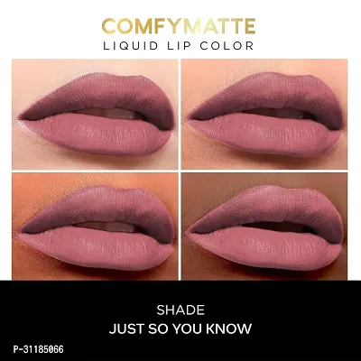 Comfy Matte Liquid Lipstick (Nude), 3 ml-thumb4