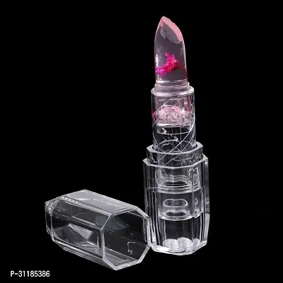 Color Changing Crystal Jelly Flower Lipstick - Magic Transparent Lip Gloss-thumb0