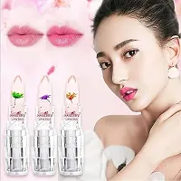 Color Changing Crystal Jelly Flower Lipstick - Magic Transparent Lip Gloss-thumb2