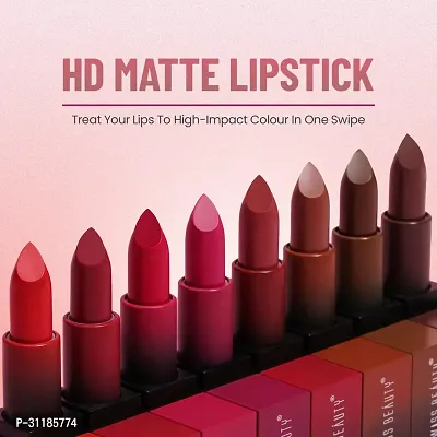 Beauty Hd Matte Pigmented Smudge Proof Lipstick , 3.4g-thumb4