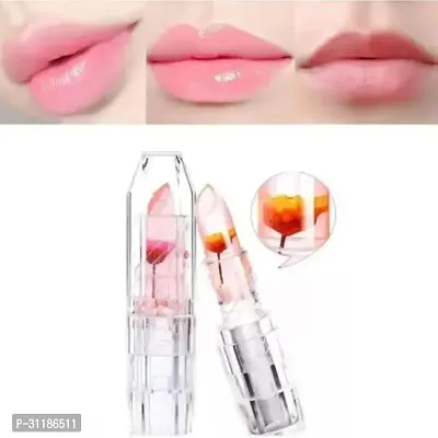 Waterproof Flower Lipstick Jelly Flower Transparent Color Changing Lipstick  (Pack Of 2)-thumb4