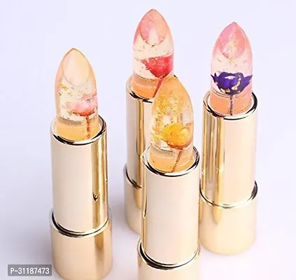 Moisturizer lipsticks Lips Care Surplus Bright Flower Jelly Lipstick 4g x 4 PCS SET-thumb5