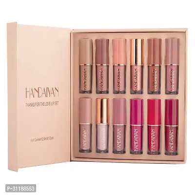 Lipstick Set of 12 Matte Velvet Mini Liquid Lipstick Set for Women