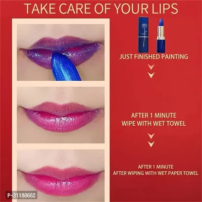 Blue Lipstick That Turns Pink 1 PC-thumb3