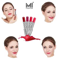 Soft Matte Lipstick Set Of 4 - Dry Red, Purple Passion, Red Bomber  Magenta(3.5 Gm Each)-thumb1