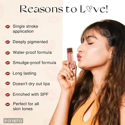 Pink Lipstick (3.5ml)/ Creamy Matte Liquid Lipstick with SPF-thumb2