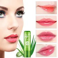 Aloe Vera Lipstick Moisturizing Waterproof Color Changing Long Lasting Nutritious Lip Balm  (Pack of 3)-thumb2