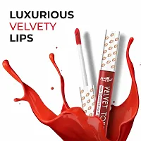 Velvet Touch Non Transfer Matte Liquid Lipstick Lip Colour Pack Of 12-thumb3