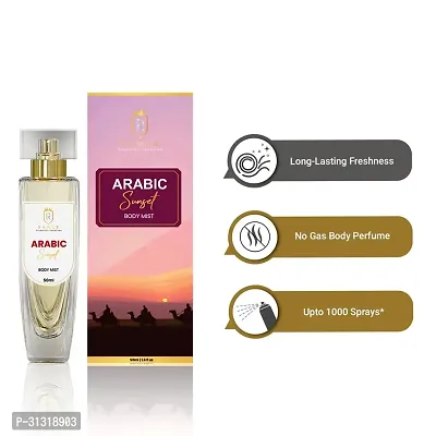 Sunset Body Mist/Enriched with Jasmine absolute, Orange, Ginger, Vanilla, Sandalwood - 50 ml-thumb3