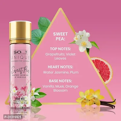 Pea Body Mist - 150ml Water Jasmine  Vanilla Fragrance mist-thumb2