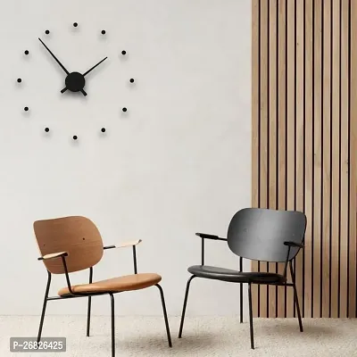 Designer Analog 70 cm X 70 cm Wall Clock (Black, Without Glass, DIY Clocks)-thumb3