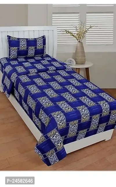Classy Polycotton Printed Single Bedsheets with Pillow Cover