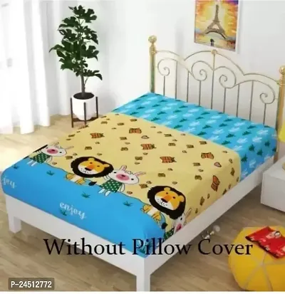 Beautiful  Cotton Printed Single Bedsheet with Pillow cover-thumb0