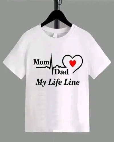 Mom Dad Life Line T-shirt for KIds.