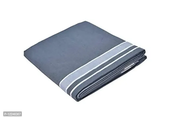 Mens Grey  Dark Green Colour Cotton Dhoti - Pack of 2-thumb0