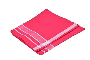 JE Cotton Dhotis With Border  Dhoti For Men (Premam Pink, 1 Pc)-thumb1