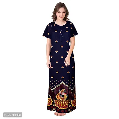 Elegant Cotton Printed Nighty For Women- Pack Of 2-thumb4