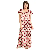 Elegant Cotton Printed Nighty For Women- Pack Of 2-thumb1