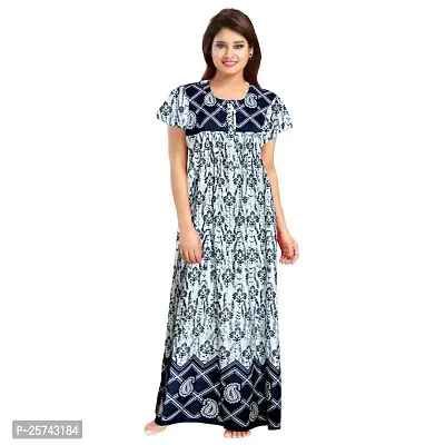 Elegant Cotton Printed Nighty For Women- Pack Of 2-thumb2