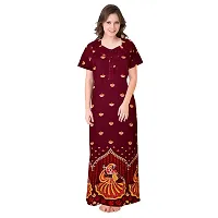 Elegant Cotton Printed Nighty For Women- Pack Of 2-thumb3